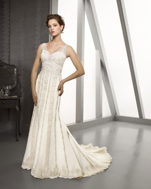 Bridals: 2201 Lace and Tulle with Beadin