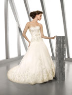 Bridal Dress: Bridals: 2204 Plush Organza with Embroid