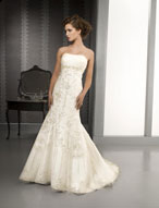 Bridal Dress: Bridals: 2205 Beaded Tulle