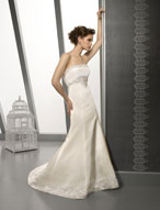 Bridal Dress: Bridals: 2209 Duchess Satin, Tulle, and