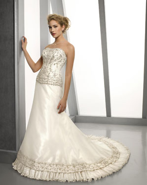 Bridals: 2210 Radiant Taffeta with Embro