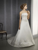 Bridal Dress: Bridals: 2214 Duchess Satin, Tulle, with