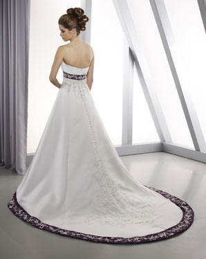 Bridals: 2216 Embroidered Satin and Tull