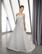 Bridal Dress: Bridals: 2218 Organza with Embroidery an