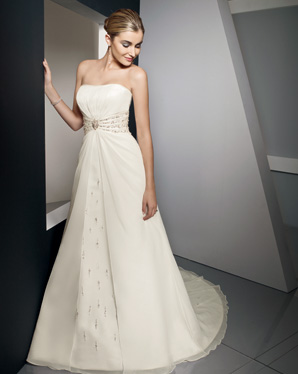 Bridals: 2309 - Delicate Chiffon with Cr