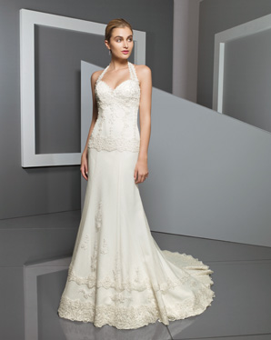 Bridals: 2315 - Beaded Lace on Net