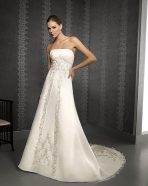 Blu: 4203 Delicate Chiffon with Embroide