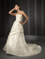 Bridal Dress: Blu: 4206 Luxe Taffeta and Lace