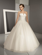 Bridal Dress: Blu: 4517 - Tulle with Embroidery