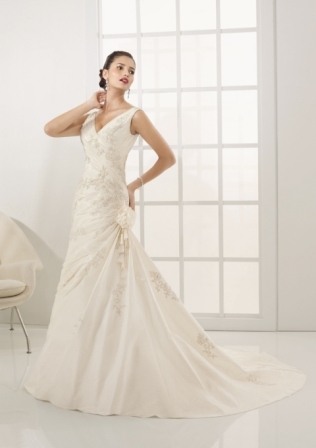 Bridal Dress: Mori Lee Bridal Collection: 2405 - Dupioni Taffeta
