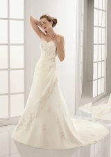Bridal Dress: Mori Lee Bridal Collection: 2412 - Delicate Chiffon with Beaded Embroidery  Colors: White/Silver, Ivory/Silver 