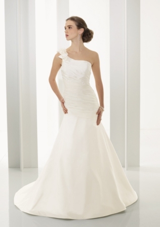 Bridal Dress: Bridal Blu Collection: 4523 - Luxe Taffeta