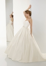 Bridal Dress: Bridal Blu Collection: 4524 - Luxe Taffeta  Colors: White, Ivory 