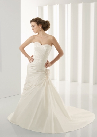 Bridal Dress: Bridal Blu Collection: 4530 - Luxe Taffeta