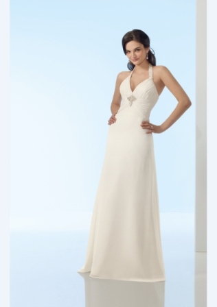 Bridal Dress: Bridal Voyage Collection: 6406 - Delicate Chiffon with Beading