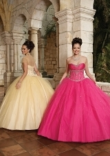 Quinceanera Dress: Quinceanera/Vizcaya: 87052 - SATIN & TULLE WITH EMBROIDERY  Satin and Tulle with Embroidery. Matching Bolero. Colors Available: Gold, Cerise, Peacock, White. BOLERO JACKET INCLUDED 