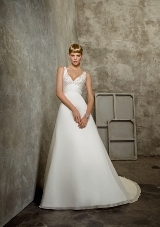 Bridal Dress: Mori Lee Bridal Collection: 2510 - Beading on Delicate Chiffon  Colors Available: White/Silver, Ivory/Silver. 