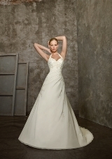 Bridal Dress: Mori Lee Bridal Collection: 2514 - Delicate Chiffon with Embroidery  Colors Available: White/Silver, Ivory/Silver. 