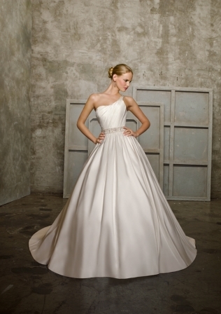 Bridal Dress: Mori Lee Bridal Collection: 2517 - Radiant Taffeta with Beading