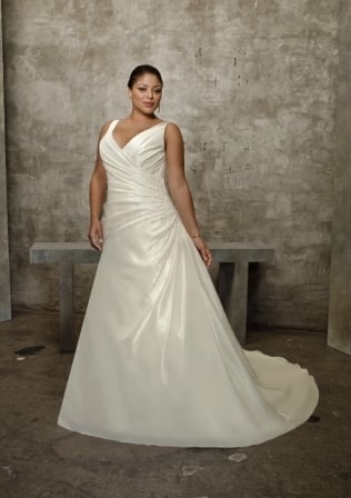 plus-size bridal gown