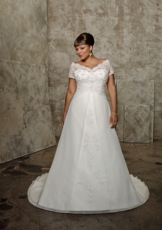 Bridal Dress: Mori Lee Julietta: 3058 - Alencon Lace on Delicate Chiffon  Colors Available: White/Silver, Ivory/Silver. 