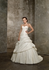 Bridal Dress: Mori Lee Blue Collection: 4601 - Luxe Taffeta with Embroidery  Colors Available: White/Silver, Ivory/Silver. 