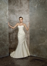 Bridal Dress: Mori Lee Blue Collection: 4612 - Radiant Taffeta with Embroidery  Colors Available: White, Ivory. 