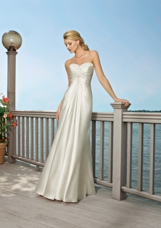 Bridal Dress: Mori Lee Voyage Collection: 6506 - Beaded on Soft Satin  Colors Available: White/Silver, Ivory/Silver. 