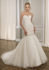 Bridal Dress: Mori Lee Bridal FALL 2011 Collection: 1665 - Organza with Beaded Embroidery  Colors: White/Silver, Ivory/Silver. Sizes Available: 2-28.  