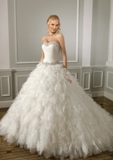 Bridal Dress: Mori Lee Bridal FALL 2011 Collection: 1666 - Organza and Tulle with Beading  Colors: White/Silver, Ivory/Silver. Available in three lengths: 55