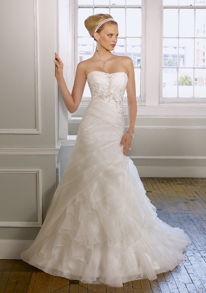 Mori Lee Bridal Collection: 1614 - Organza with embroidery