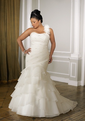 Wedding Dress - Mori Lee Julietta: 3091 - Organza with beading | PlusSize Bridal Gown