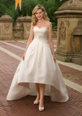 Bridal Dress: Mori Lee Voyage Collection: 6701 - Luxe Taffeta  Removable flower. Colors: White, Ivory. Sizes Available: 2-28. 