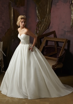 Wedding Dress - Mori Lee Blue FALL 2012 Collection: 4963 - Luxe Taffeta with Crystal Beaded Embroidery | MoriLee Bridal Gown