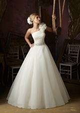 Bridal Dress: Mori Lee Blue FALL 2012 Collection: 4966 - Crystal Beaded Embroidery 