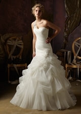 Bridal Dress: Mori Lee Blue FALL 2012 Collection: 4970 - Organza 