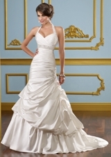 Bridal Dress: Mori Lee Blue SPRING 2012 Collection: 4904 - LUSTROUS SATIN W/EMBROIDERY 
