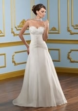 Bridal Dress: Mori Lee Blue SPRING 2012 Collection: 4910 - DELICATE CHIFFON W/EMBROIDERY 