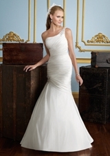 Bridal Dress: Mori Lee Voyage SPRING 2012 Collection: 6729 - LUXE TAFFETA W/BEADING  Colors Available: White/Silver, Ivory/Silver. Sizes Available: 2-28. 