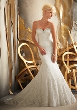 Bridal Dress: Mori Lee Bridal SPRING 2013 Collection: 1918 - Crystal Beading on Embroidered Lace 