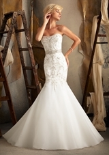 Bridal Dress: Mori Lee Bridal SPRING 2013 Collection: 1920 - Intricately Beaded Embroidery Over Lace on Net 