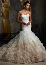 Bridal Dress: Mori Lee Blue SPRING 2013 Collection: 5101 - Ruffled Organza 