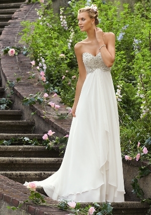 Wedding Dress - Mori Lee Voyage SPRING 2013 Collection: 6741 - Crystal Beaded Embroidery on Delicate Chiffon | MoriLee Bridal Gown