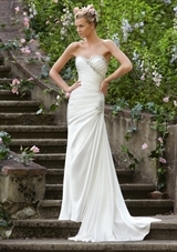 Bridal Dress: Mori Lee Voyage SPRING 2013 Collection: 6746 - Crystal Beading on Soft Satin 