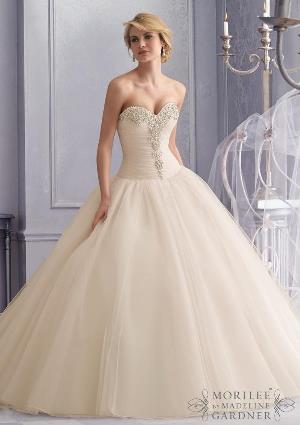 Wedding Dress - Mori Lee Bridal FALL 2014 Collection: 2677 - Crystal Beaded Embroidery on Tulle Wedding Gown | MoriLee Bridal Gown