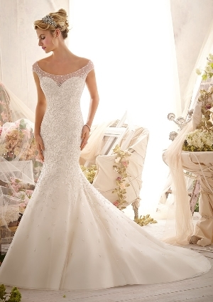 Wedding Dress - Mori Lee Bridal SPRING 2014 Collection: 2617 - Elaborate Allover Beading Design on Net | MoriLee Bridal Gown