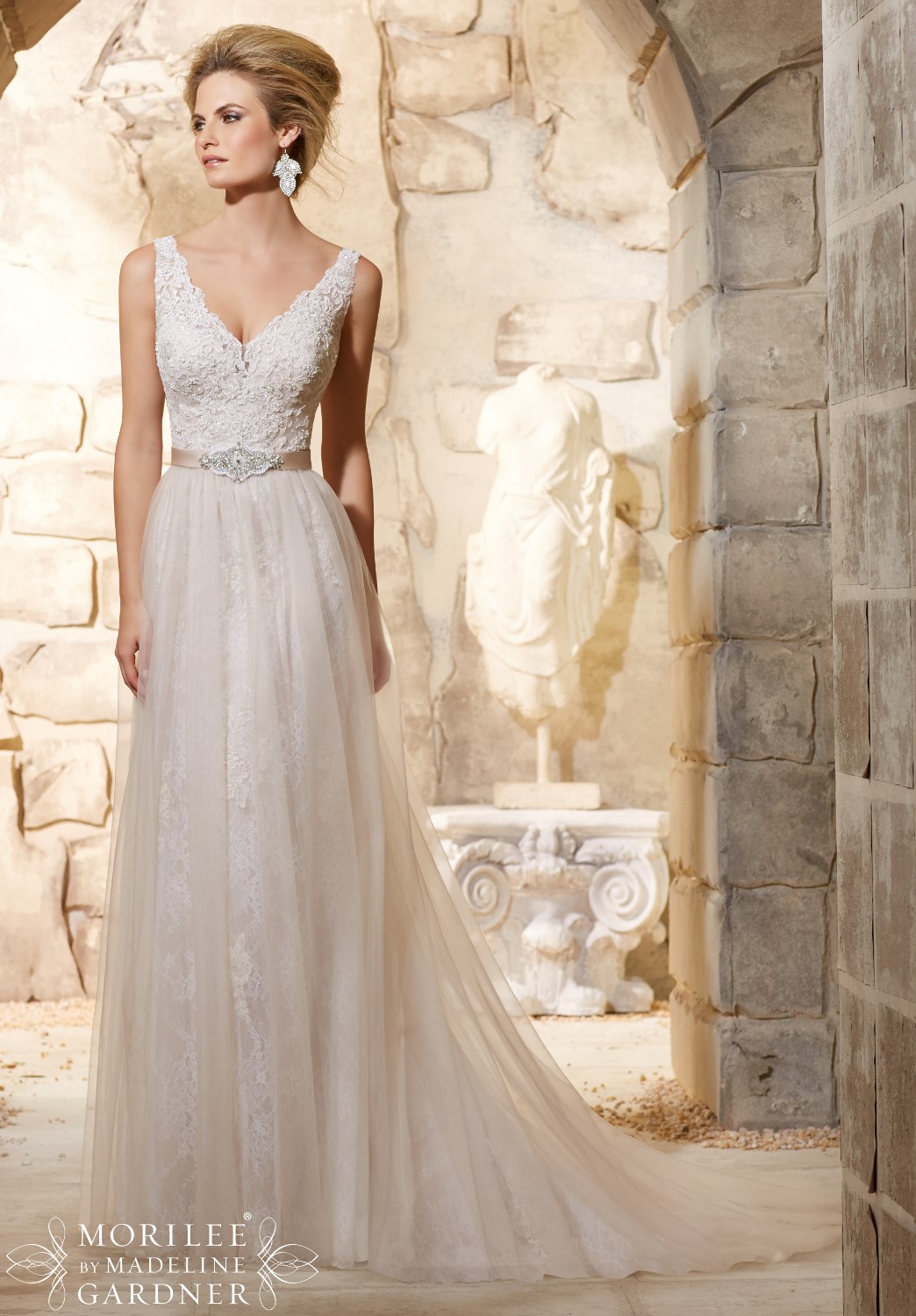 mori lee chantilly lace