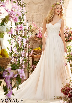 Wedding Dress - Mori Lee Voyage FALL 2015 Collection: 6805 - SOFT NET | MoriLee Bridal Gown