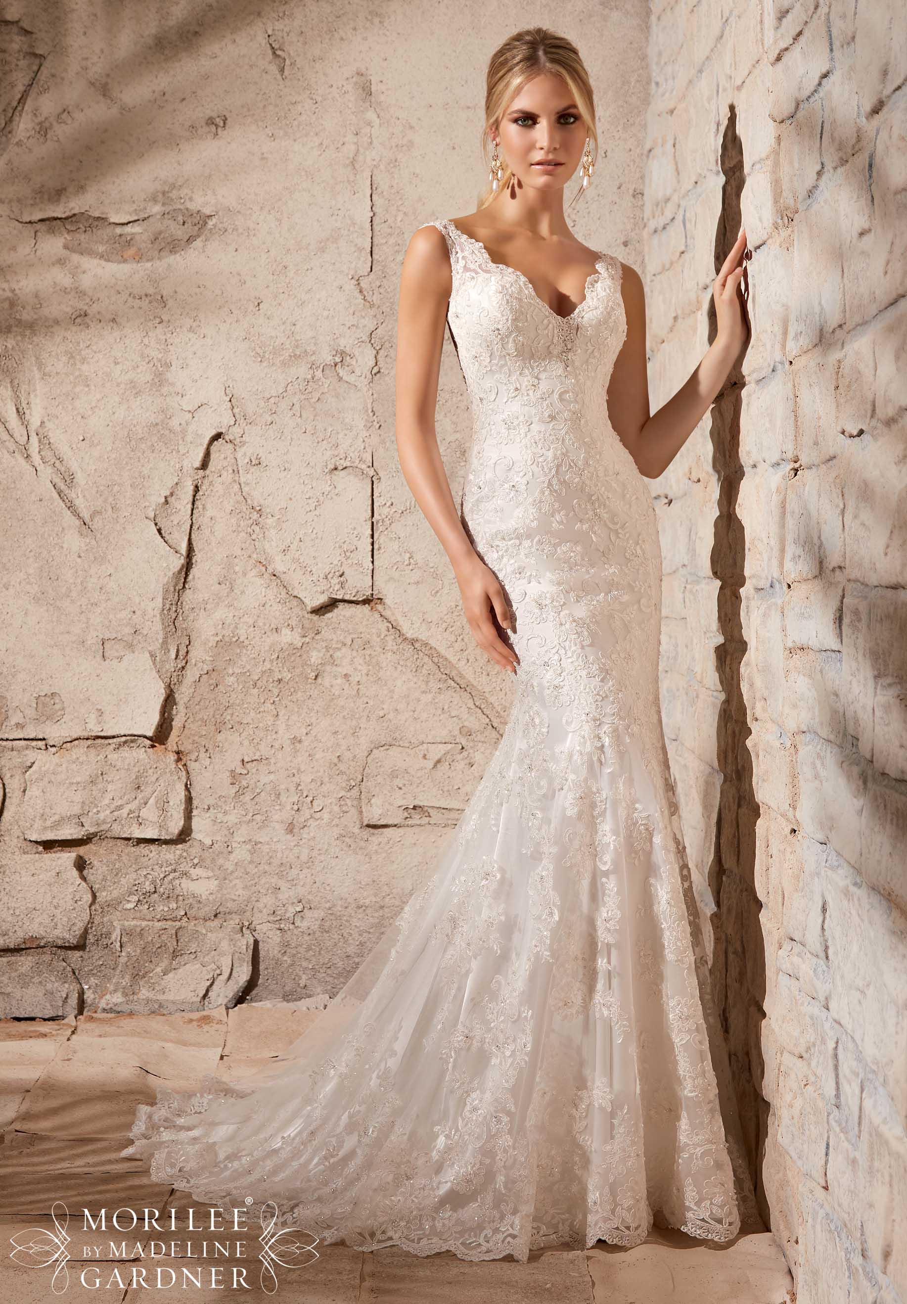 Mori lee backless wedding dress