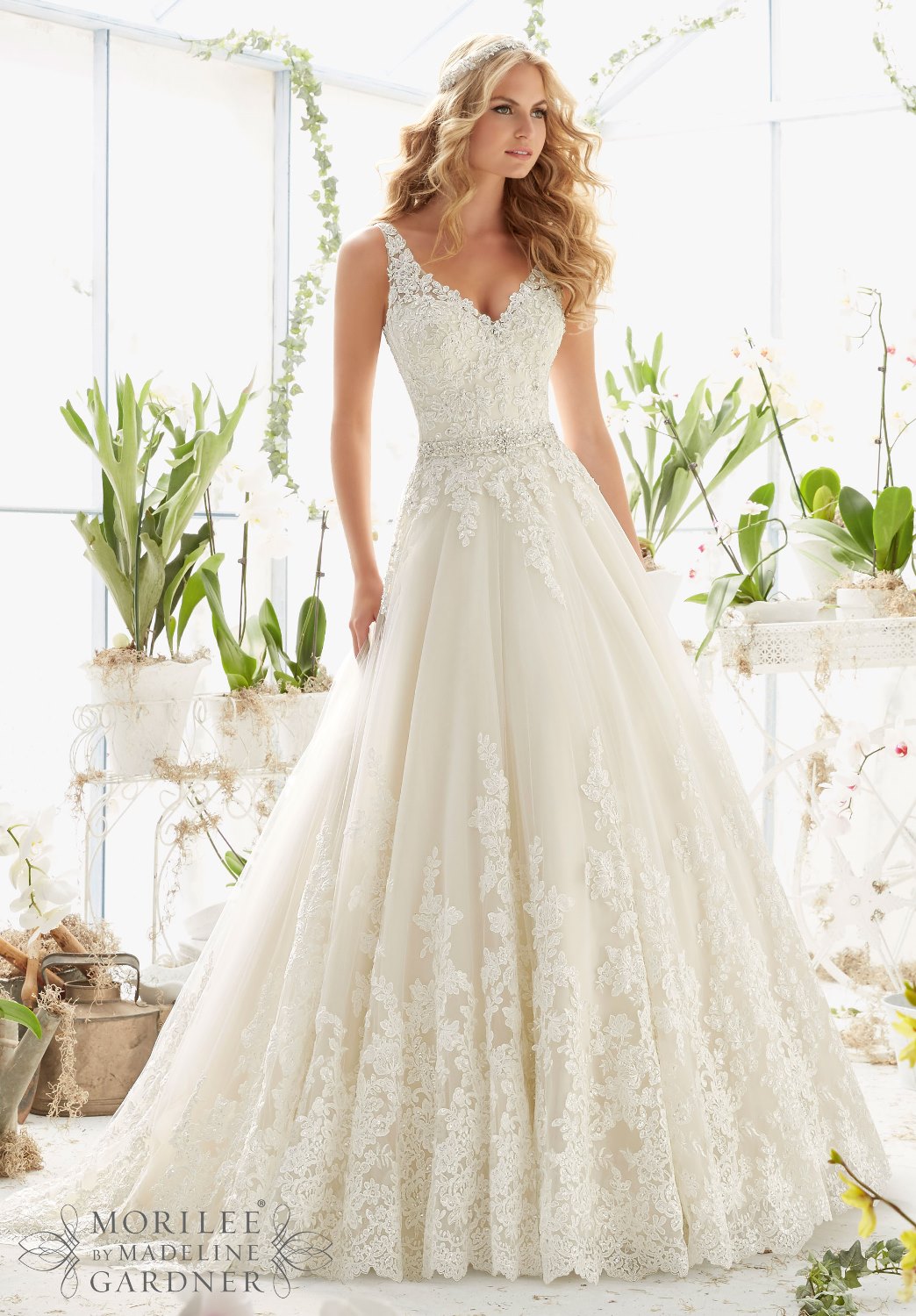 Dress - Mori Lee Bridal SPRING 2016 Collection: 2821 - Classic Tulle